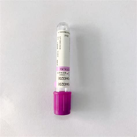 Disposable EDTA Tube For Blood Cell Analysis Excellent Performance Additive