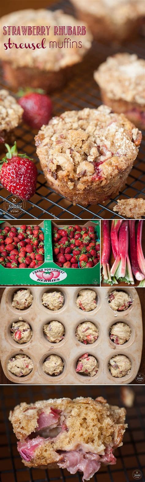 Strawberry Rhubarb Streusel Muffins Self Proclaimed Foodie Strawberry Rhubarb Strawberry