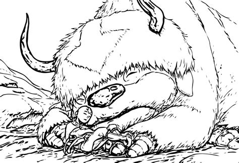 Appa Aang And Momo Bryan Konietzko Avatar Aang Coloring Page