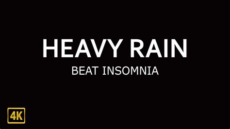 Black Screen 🌨 Heavy Rain Sounds - YouTube