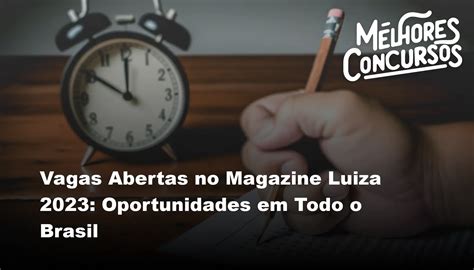 Vagas Abertas No Magazine Luiza Oportunidades Em Todo O Brasil