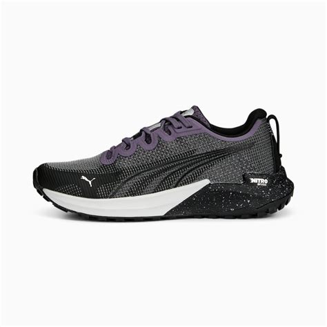 Fast Trac Nitro Running Shoes Women Purple Charcoal Puma Black Puma