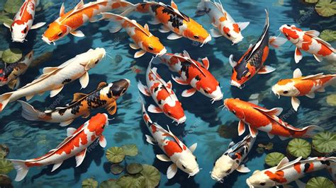 Premium AI Image | Japanese Koi Pond