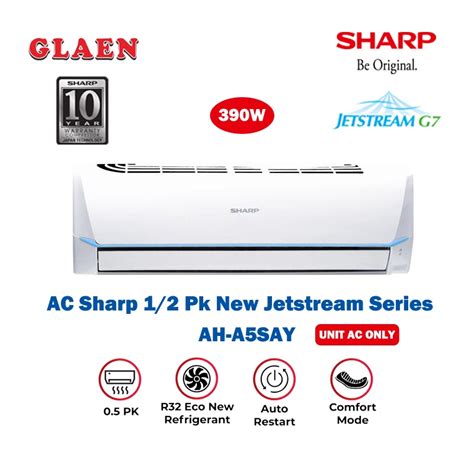 Jual Ac Sharp Pk New Jetstream Series Ac Split Ah A Say Ac Unit