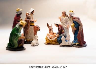 Nativity Scene Wise Men Animals Accompanies Stock Photo 2233724437 ...