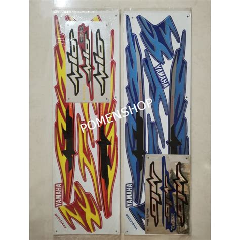 Yamaha Ego Mio Body Sticker Badan Strike Stripe Stiker Shopee