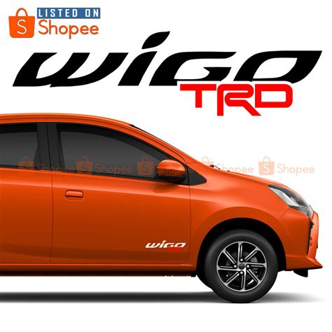 2X TRD Stickers For Toyota Wigo Decals Vinyl Weather Proof 9