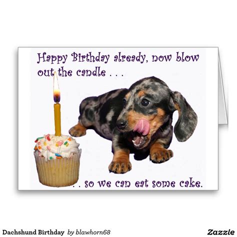 Dachshund Birthday Card Uk Dachshund Birthday Happy Birthday Dachshund Dachshund