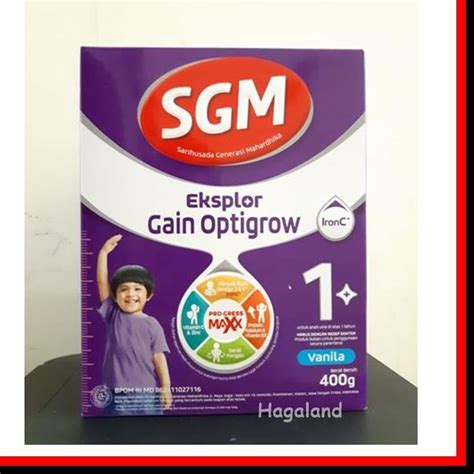 Jual Harga Baru 12 12 SGM Eksplor Gain Optigrow 1 Plus 1 Vanila 400g