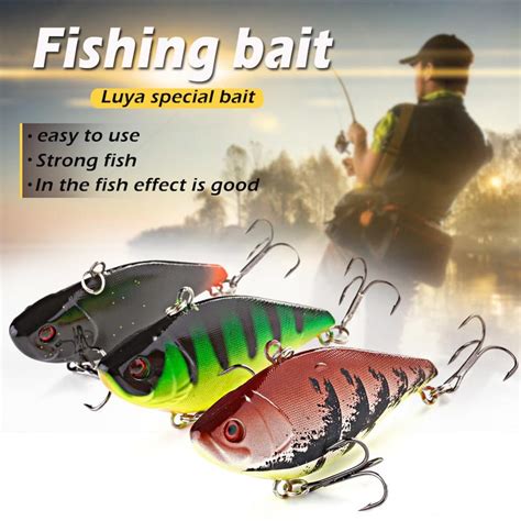 Fishing Lures Large Hard Bait Minnow Vib Lure Treble Hook Life Like