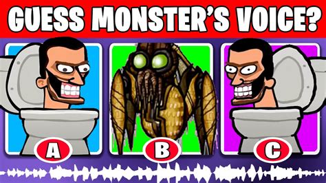 Guess The Voice The Monsters Bad Skibidi Toilet Wasp Wubbox Msm