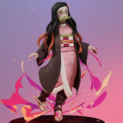 Fan Art Nezuko Finished Projects Blender Artists Community