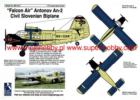 Antonov An Falcon Air Blue Rider Publishing Br