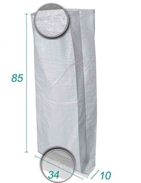 Sacs Tissé Polypropylène avec soufflet 34X85 - 25 litres