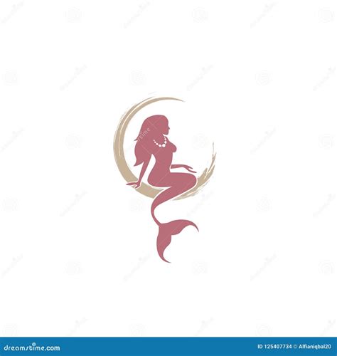 Mermaid Logo Icon Design Vector Illustration Mermaid Vector