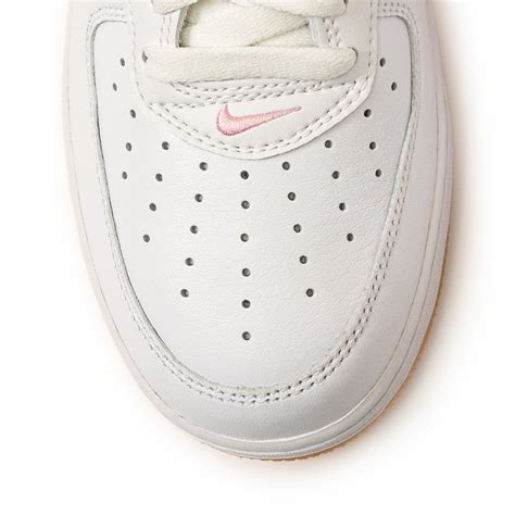 nike men air force 1 low retro white pink gum yellow metallic gold