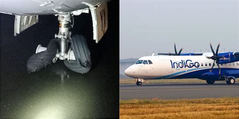 Indigo Airlines Atr 72 600 Suffers Tyre Burst During Landing In Hubli