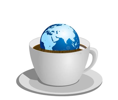 World Coffee Stock Vector Illustration Of Earth Brand 22834643