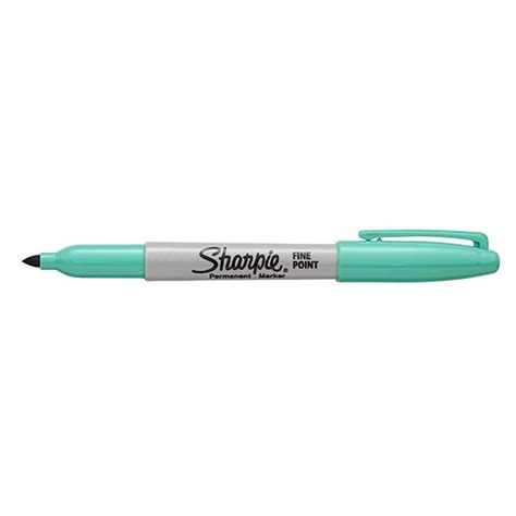 The Sharpie Fine Point Pen Is Light Green