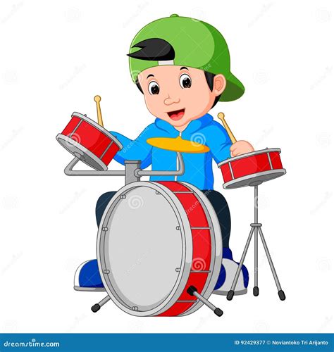 Little Drummer Boy Silhouette Vector Illustration | CartoonDealer.com #35575116