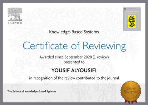 PDF Outstanding Reviewer Certificate