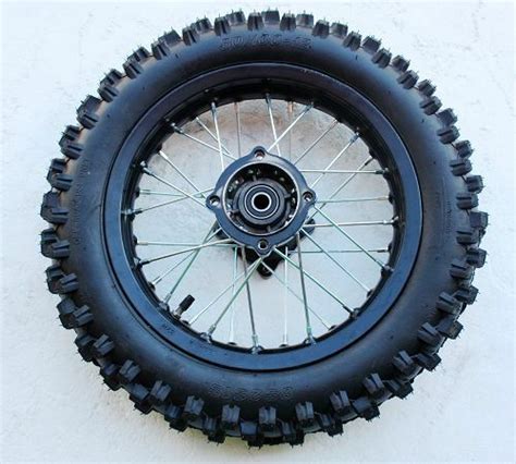 Black Mm Axle Inch Rear Wheel Rim Tyre Tire Pit Pro