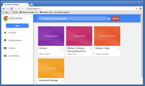 Restore old bookmarks manager to Google Chrome