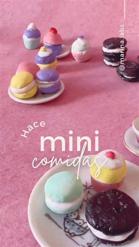 Cómo hacer miniaturas de comida con moldes y porcelana fría DIY mini