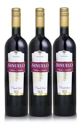 Caixa Vinho Tinto Sinuelo De Mesa Bord Suave Ml