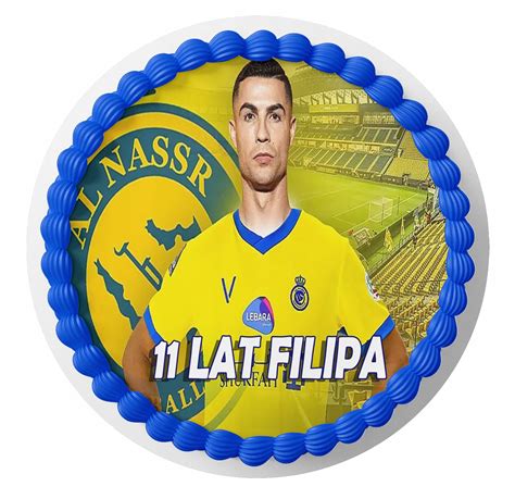 OPŁATEK NA TORT RONALDO AL NASSR 20CM TEKST GRATIS 13756641972 Allegro pl