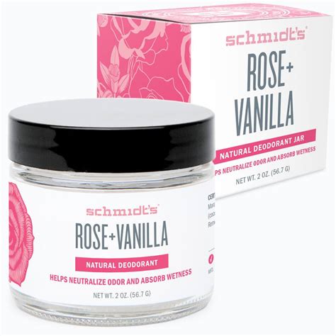 Schmidt S Natural Deodorant Rose Vanilla Elite Health Supplements