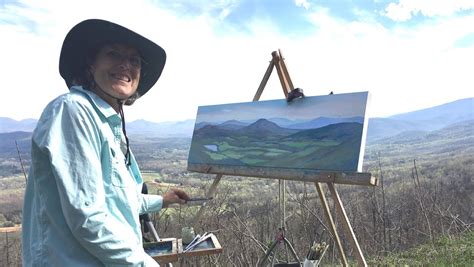 Meg West Oil Paintings Spring On The Blue Ridge Parkway Ii