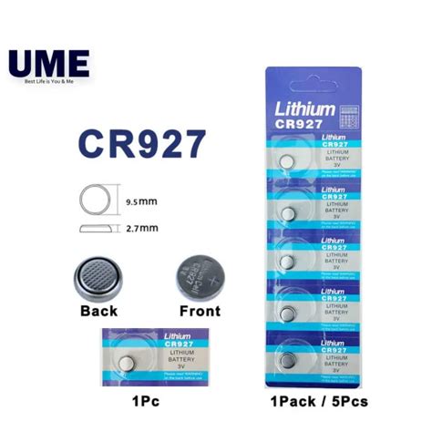 CR927 3v Lithium Button Cell Battery Batteries For Calculator Watch