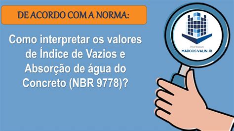 Como Interpretar Os Valores De Ndice De Vazios E Absor O De Gua Do