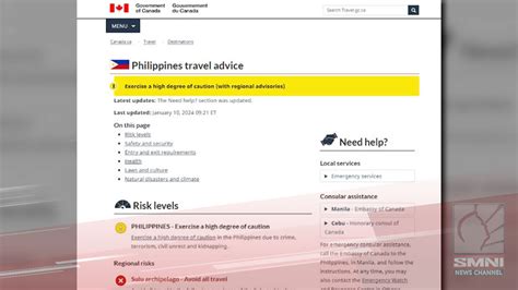 Philippines' security sector disagrees with Canada's issued travel advisory