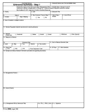 Apwu Grievance Forms Fill Online Printable Fillable Blank Pdffiller