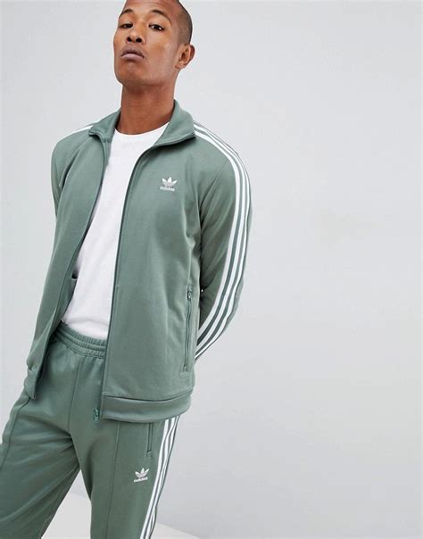 Adidas Originals Beckenbauer Track Jacket In Green Dh5820 Green