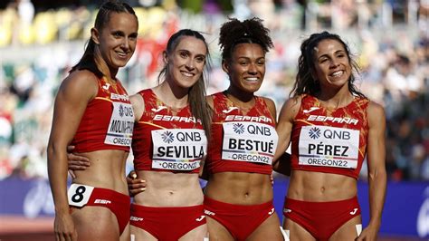 Atletismo España Finalista Y Récord De 4x100 Femenino