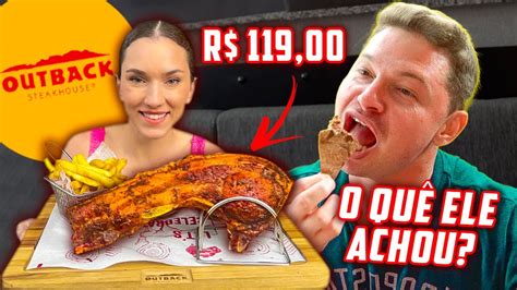 Levei Meu Amigo Para Comer No Outback Pela Primeira Vez Youtube