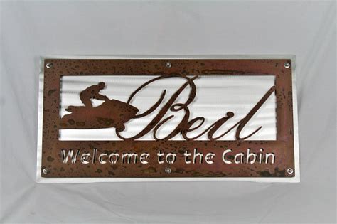 Woodland Name And Address Sign Rustic Address Sign Metal Address Sign