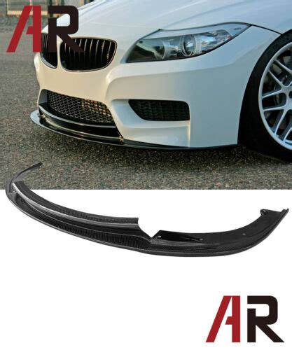 3d Style Carbon Fiber Front Add On Lip For Bmw 09 16 Bmw E89 Z4 M Sport Only Ebay