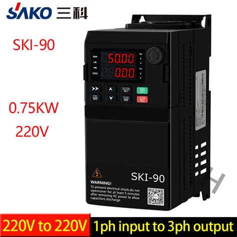 Sako Ski 90 380v Ac 7 5kw 10hp อินเวอร์เตอร์ตัวแปรความถี่ Vfd สำหรับตัวควบคุมความเร็วมอเตอร์