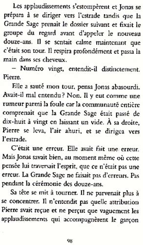 Echanges Défi Lecture Fantastique Le Passeur de Lois Lowry par Nolwenn