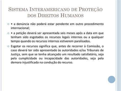 Ppt Sistema Interamericano De Prote O Dos Direitos Humanos