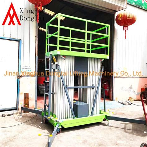 Hydraulic Ladder Mast Lift Aluminum Goods Elevator Vertical Lift