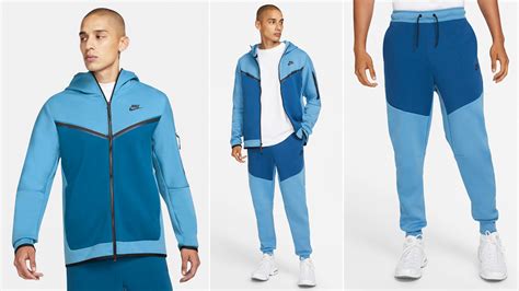 Nike Tech Fleece Hoodie And Pants In Dutch Blue Court Blue