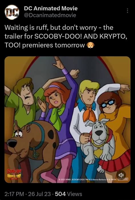 Dc Animated Movie Dcanimatedmovie Waiting Is Ruff But Don T Worry