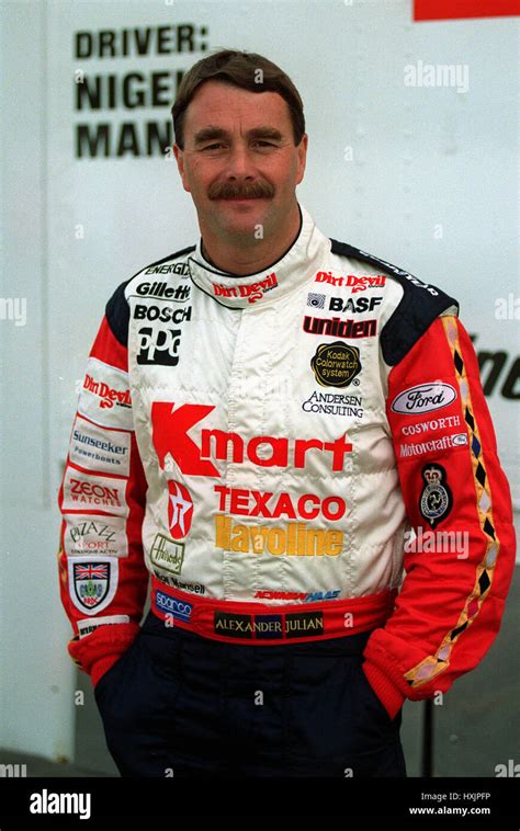 Nigel Mansell Racing Driver 27 February 1993 Stock Photo 136866458 Alamy