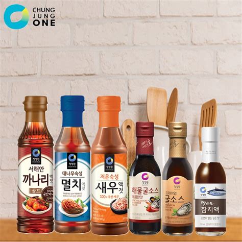 Chungjungone Various Seasoning Sauce Fish Oyster Shrimp Anchovy Tuna