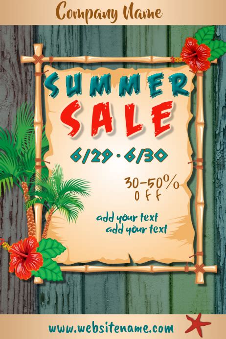 Plantilla De Summer Sale Poster Postermywall